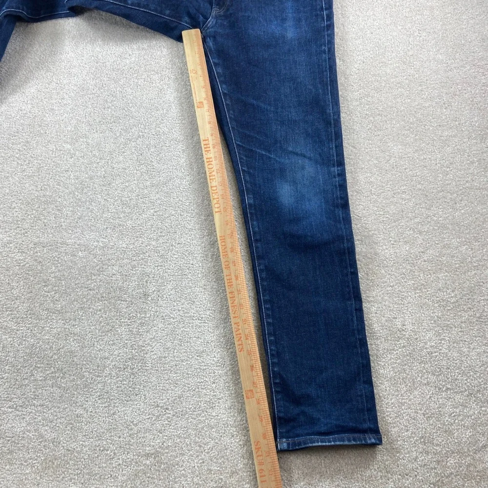 Uniqlo Jeans Mens 34x32 (Fits 36x31) Slim Fit Stretch Selvedge Detail 321-461579